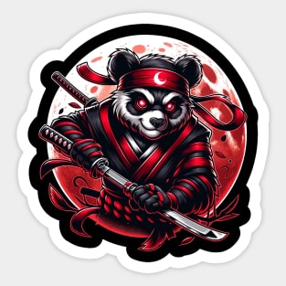 panda ninjas Sticker